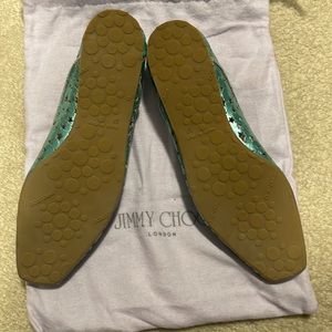 Jimmy Choo | Shoes | Peacock Metallic Jimmy Choo Star Cutout Ballet ...